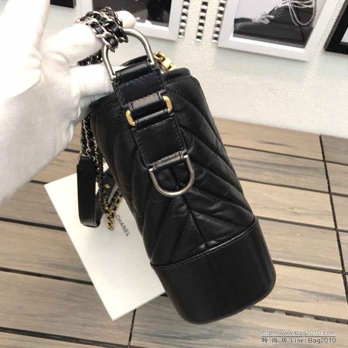 CHANEL香奈兒 独家背景实拍 Gabrielle 流浪包 三行纹最新颜色 定制原厂皮 纯铜五金 版型与正品一致 随意百搭  Cco1169
